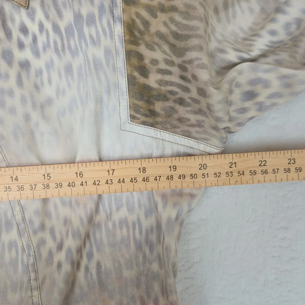 St John Sport Ombre Animal Print Full Zip Jacket Blazer Sz 12 Designer